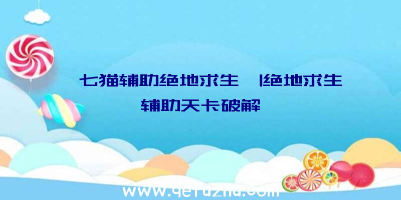 「七猫辅助绝地求生」|绝地求生辅助天卡破解